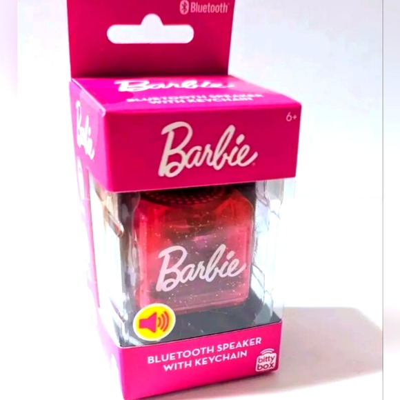 Barbie Pink Bluetooth Speaker with Keychain - Picture 1 of 4